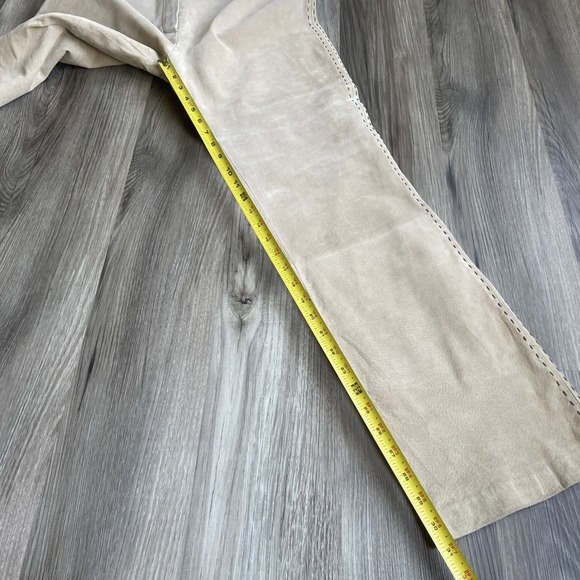 Vintage Massini Washable Womens Suede Wide Leg Leather Pants 8 NEW WITH TAGS - Picture 5 of 7